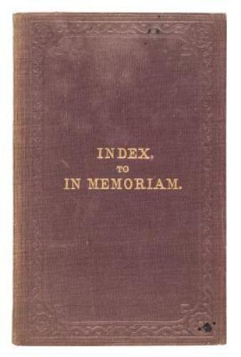 An Index to &ldquo;In Memoriam&rdquo;