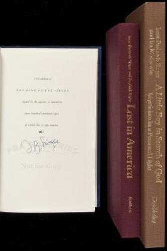Three signed, limited edition works by Isaac Bashevis Singer