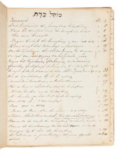 Manuscript in German on circumcision