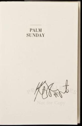 Palm Sunday: An Autobiographical Collage