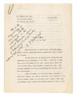 Final Command - original typescript, inscribed