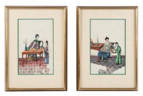 Two original Chinese watercolors