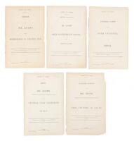 Five Parliamentary documents concerning Japanese silk