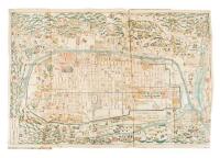 "Bunkyu kasei Shinzo Saiken Kyo ezu itaizen" [Bunjun era, the Map of Kyoto]