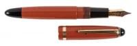 No. 206 Coral Red Button-Filler Fountain Pen, Danish Production