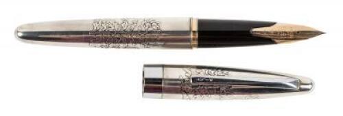 Sterling Silver Chrysanthemum Fountain Pen