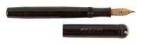 No. 6 Black Hard Rubber Eyedropper-Filler Fountain Pen, Rare Imprint