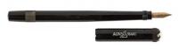 No. 2 "Long" Black Hard Rubber Safety Fountain Pen, Strong Imprints