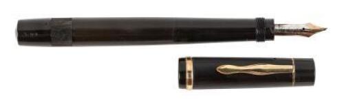No. 104S Meisterstück Black Hatched Safety Fountain Pen, Scarce