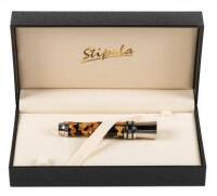 La 91 Yellow Pearl Marble Retractable Nib Fountain Pen