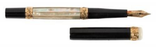 No. 45 Mother-of-Pearl Panels and Crown Eyedropper Fountain Pen