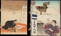 Two crepe-paper books on Japan published by T. Hasegawa