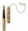 Gold-Filled Highly-Repoussé Pansy Pattern Tapered Barrel Eyedropper Fountain Pen: Only Known Example - 2