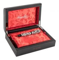 Bruce Lee Dragon Sterling Silver "Bamboo" [Black Celluloid] Limited Edition Rollerball Pen * ONE OF TWO MADE