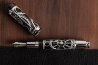 Charlie Chaplin 18K White Gold Limited Edition Skeleton Fountain Pen