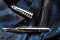 Airbus A380 18K White Gold Skeleton Fountain Pen