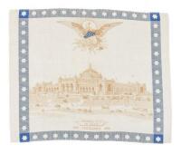 Linen souvenir from the 1876 Philadelphia World's Fair