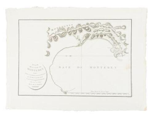 Plan de la Baie de Monterey, dans la Californie Septentrionale, par 36°.38' de Latitude Nord et 124°.3' de Longitude Occidentale pour servir au Voyage de M. de La Pérouse