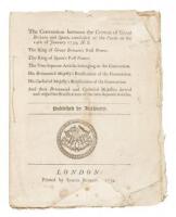 The Convention Between the Crowns of Great Britain and Spain, Concluded at the Pardo on the 14th of January 1739