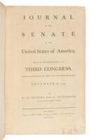 Journal of the Senate of the United State of America, being the Second Session of the Third Congress