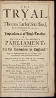 The Tryal of Thomas Earl of Strafford,...Upon an Impeachment of High Treason