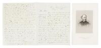 Four page manuscript letter by David Farragut, signed