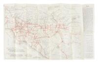 Automobile Road Map of Los Angeles, Orange, Riverside and San Bernardino Counties