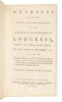 Extracts from the Votes and Proceedings of the American Continental Congress, Held at Philadelphia, on the Fifth of September, 1774