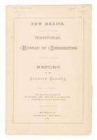 New Mexico. Territorial Bureau of Immigration. Report as to Socorro County