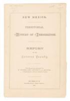 New Mexico. Territorial Bureau of Immigration. Report as to Socorro County