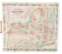 Colton's Railroad & Township Map of the State Of New York. With Parts of the Adjoining States & Canada