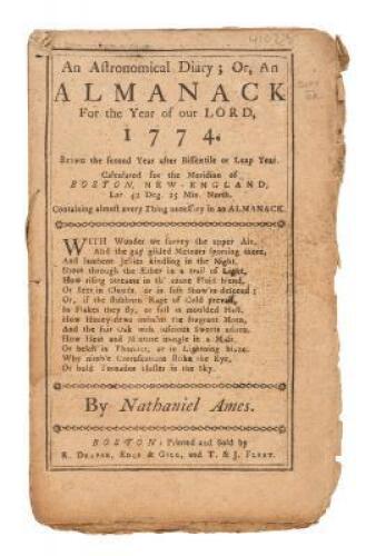 An Astronomical Diary: Or, an Almanack for the Year of Our Lord, 1774