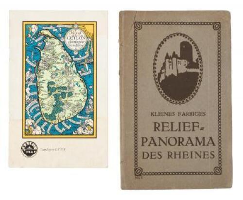 Two 1930s Pictorial Maps – MadConald Gill Ceylon and large pre-Nazi Rhine Panorama