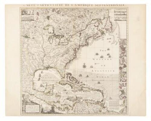 A Map of the British Empire In America with the French, Spanish and the Dutch Settlements adjacent thereto by Henry Popple