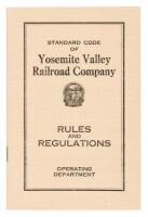 Standard Code of Yosemite Valley Railroad Company: Rules and Regulations, Operating Department (wrapper title)