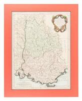 Carte des Gouvernements de Dauphine et de Provence avec le Comtat Venaissin et la Principaute d'Orange