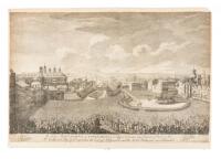 A true Representation of TOWER-HILL, as it Appear'd from a rais'd point of View on the North side, Augt. ye 18th 1746, when the Earl of Kilmarnock and the Lord Balmerino were Beheaded