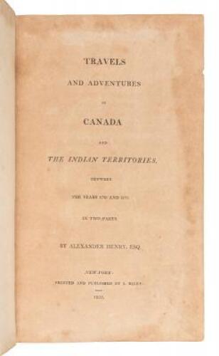 Travels and Adventures in Canada and the Indian Territories