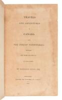 Travels and Adventures in Canada and the Indian Territories