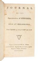 Journal of the Proceedings of Congress, Held at Philadelphia, From September 5, 1775 to April 30, 1776