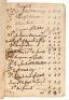 Colonial tavern manuscript ledger dating from 1765-1772