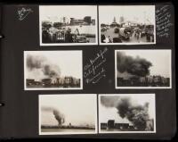 Album with approximately 430 snapshot photographs, 25 postcards, and miscellaneous ephemera relating to the 1939 exposition on Treasure Island in San Francisco Bay