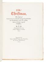 A Ha! Christmas, This Book of Christmas is a found and good perswasion for Gentlemen, and all wealthy men, to keepe a good Christmas - copy no. 1