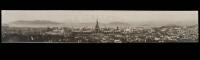 Gelatin silver panorama photograph of the Panama Pacific International Exposition in San Francisco, looking north.