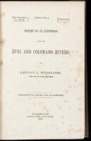 Report of an Expedition Down the Zuni and Colorado Rivers