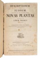 Descriptionum et iconum rariores et pro maxima parte novas plantas illustrantium. Liber Primus.