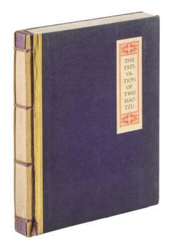 The Estivation of Two Mao Tzu. Being an informal and occasionally frivolous account of our vacation in China during the Summer of 1934.