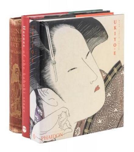 Three volumes of Japanese art.