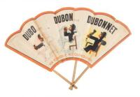 Original advertising fan for Dubonnet aperitif