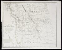 Map of the United States Territory of Oregon West of the Rocky Mountains. Exhibiting the various Trading Depots or Forts occupied by the British Hudson Bay Company, connected with the Western and northwestern Fur Trade